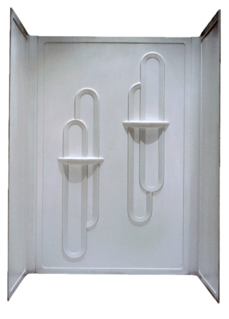 Better Bath 3 Pc. Surround ABS White for 28x54 Shower Pan