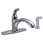 Kitchen faucet single lever with spray 8 inch Chorme