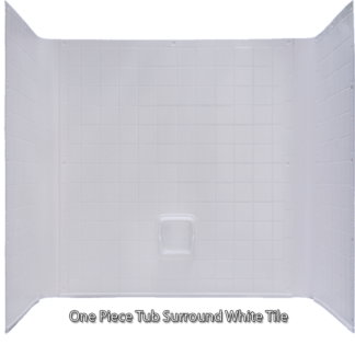 Better Bath Tub 1 piece Surround White Tile Finish 30"x 60"