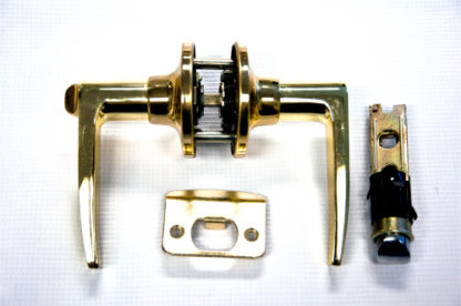 Lever Lock and Deadbolt Polished Brass