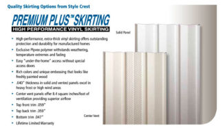Pre-cut 35" White Premium Vented Skirting Panels
